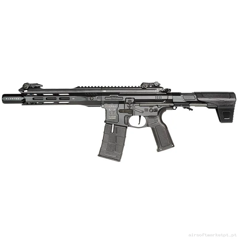 Réplica airsoft AEG M4 ICS EBB Cxp-Mars.ii Komodo Junior S3 ETU negra — Rifles de Assalto (AR/M4/AK) — Airsoft Market PT