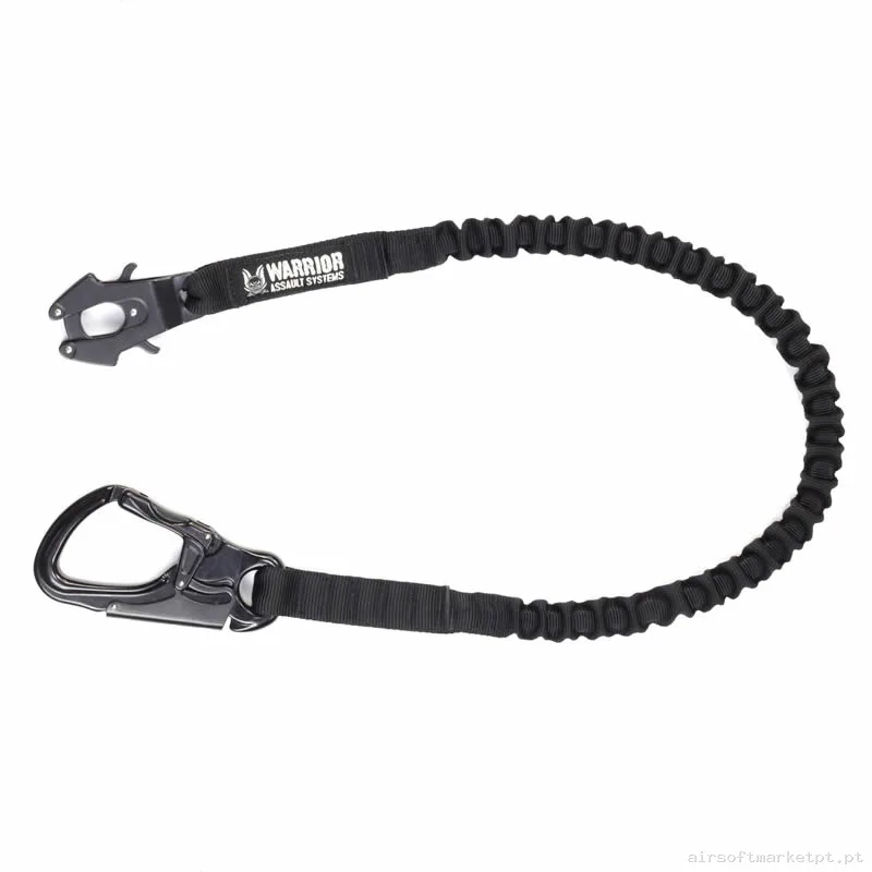 Correa Tática Lifeline Warrior Assault Frog Tango Personal Retention Lanyard negra — Gear Táctico — Airsoft Market PT