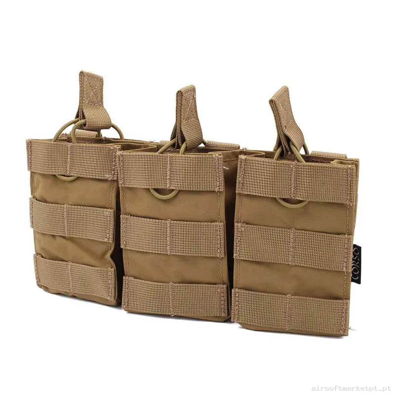 Pouch Corso G36 Triple Dagger Molle Coyote — Coletes & Rigs — Airsoft Market PT