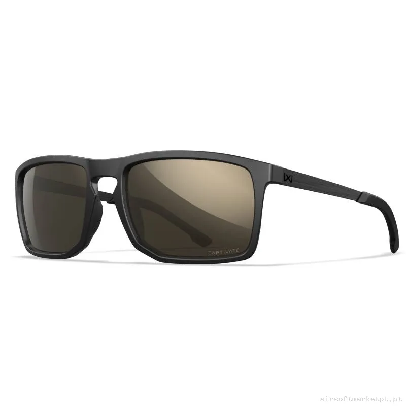 Óculos Wiley X Axe Captivate Tungstênio Polarizado Pretos — Proteção Ocular & Facial — Airsoft Market PT