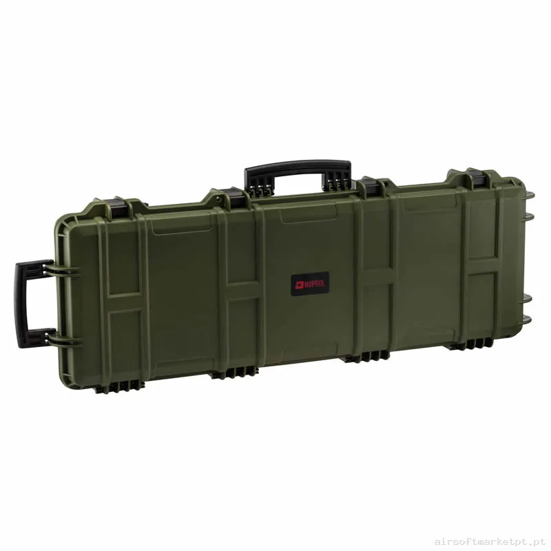 Maleta Rígida Porta Fusiles Nuprol 103 Cm Waterproof Briefcase Pre-Cut Foam verde od — Sacos & Mochilas — Airsoft Market PT