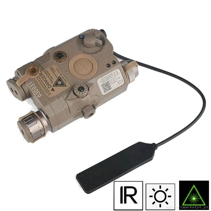 An/peq Láser La-5c Uhp Verde + Ir Tan Wadsn — Lanternas & Lasers — Airsoft Market PT