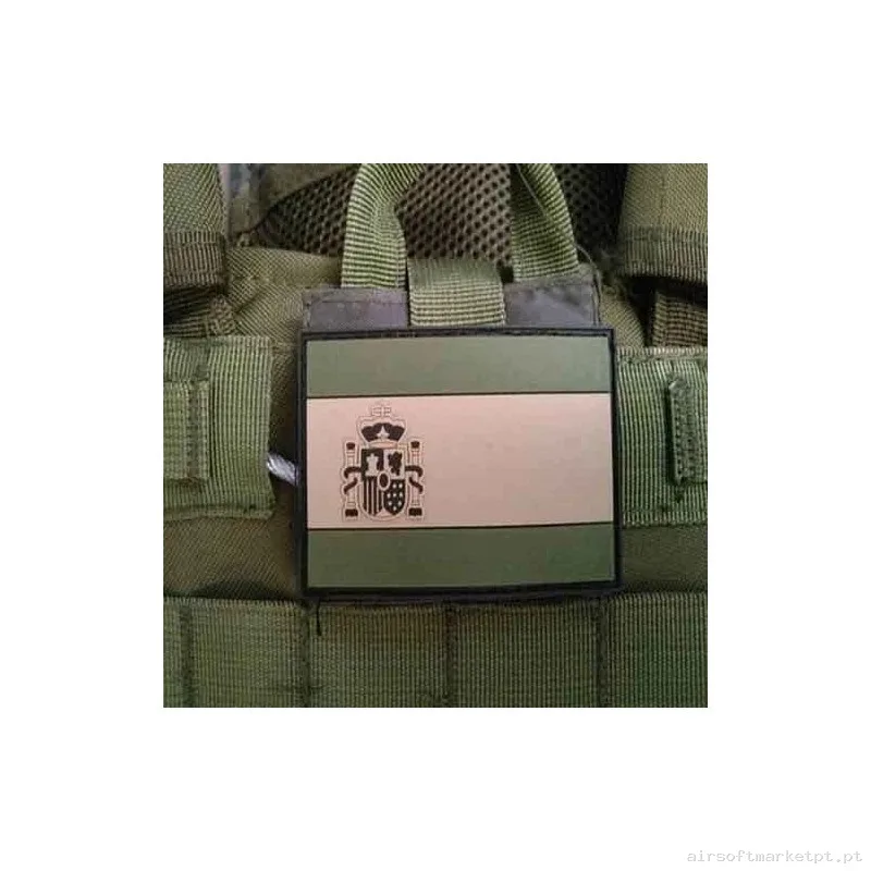 Parche PVC 3D bandera de España - OD Verde — Patches & Decoração — Airsoft Market PT
