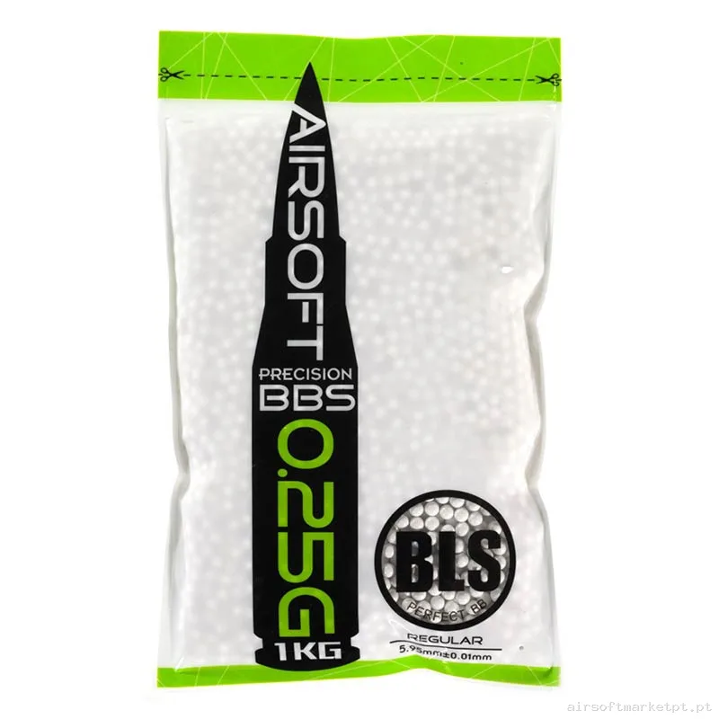 BBs 0.25g Bls Precisão Bbs 1kg Brancas — Munição (BBs) — Airsoft Market PT