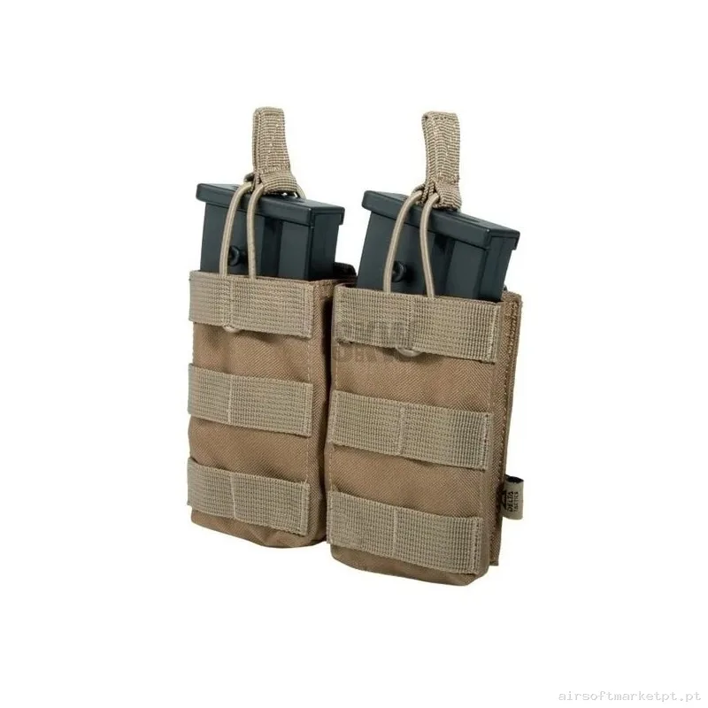 Pouch AK,G36,SR25 Molle Doble Delta Tactics - Tan — Coletes & Rigs — Airsoft Market PT