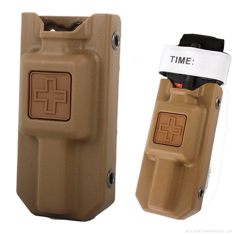 Pouch Torniquete FMA Tan Rígido — Coletes & Rigs — Airsoft Market PT