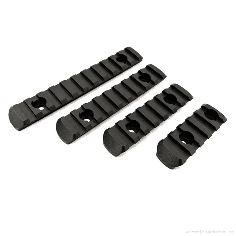 SET DE 4 RAILES ABS COMPATIBLE CON M-LOK RACCOON — Peças Internas (AEG) — Airsoft Market PT