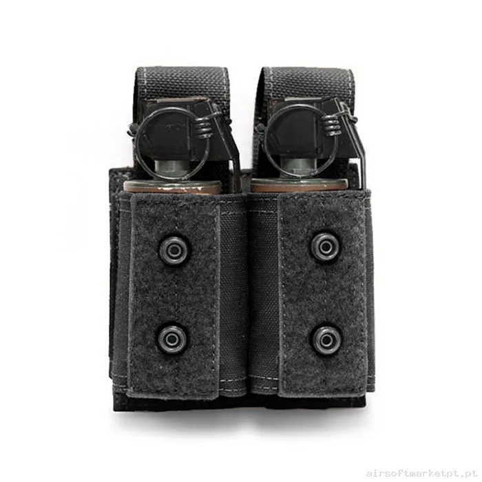 Magazine Pouch Granada 40mm Duplo Warrior Assault preto — Coletes & Rigs — Airsoft Market PT