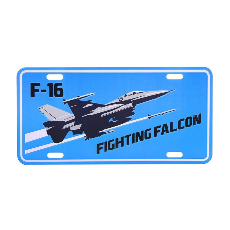 Placa Matrícula "F-16 Fighting Falcon" — Outros — Airsoft Market PT