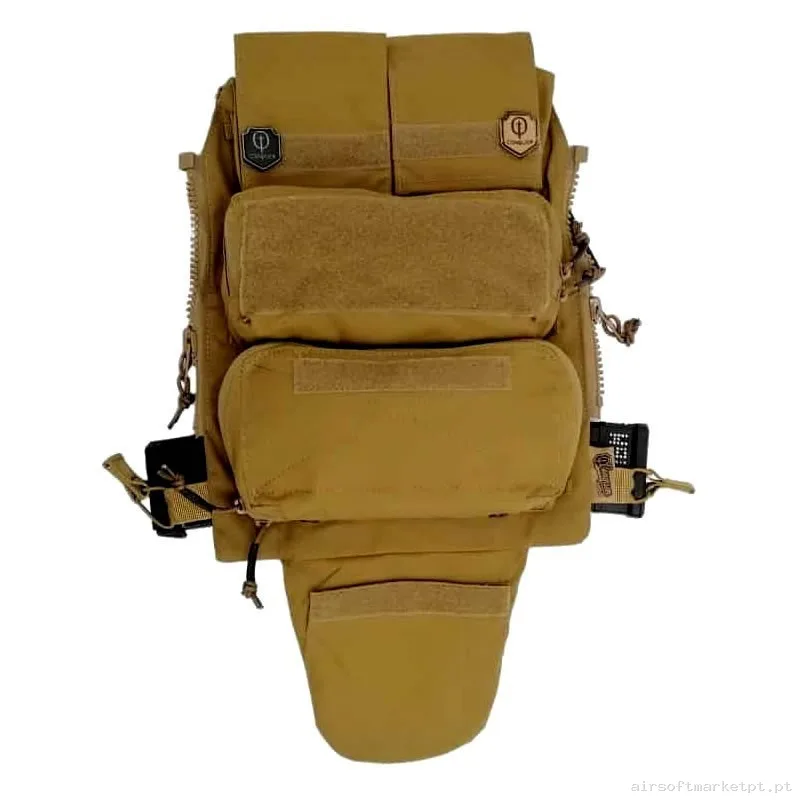 BACKPANEL CONQUER C2 ELITE COYOTE — Coletes & Rigs — Airsoft Market PT (foto 2)