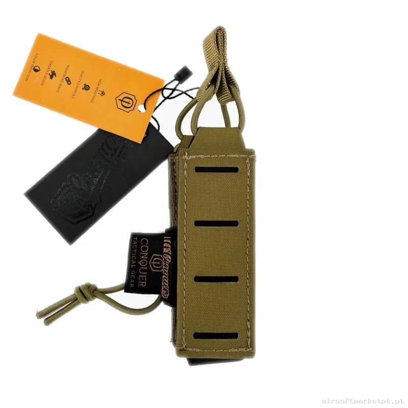 Magazine Pouch Pistola Conquer Open Top coyote Brown — Carregadores / Magazines — Airsoft Market PT