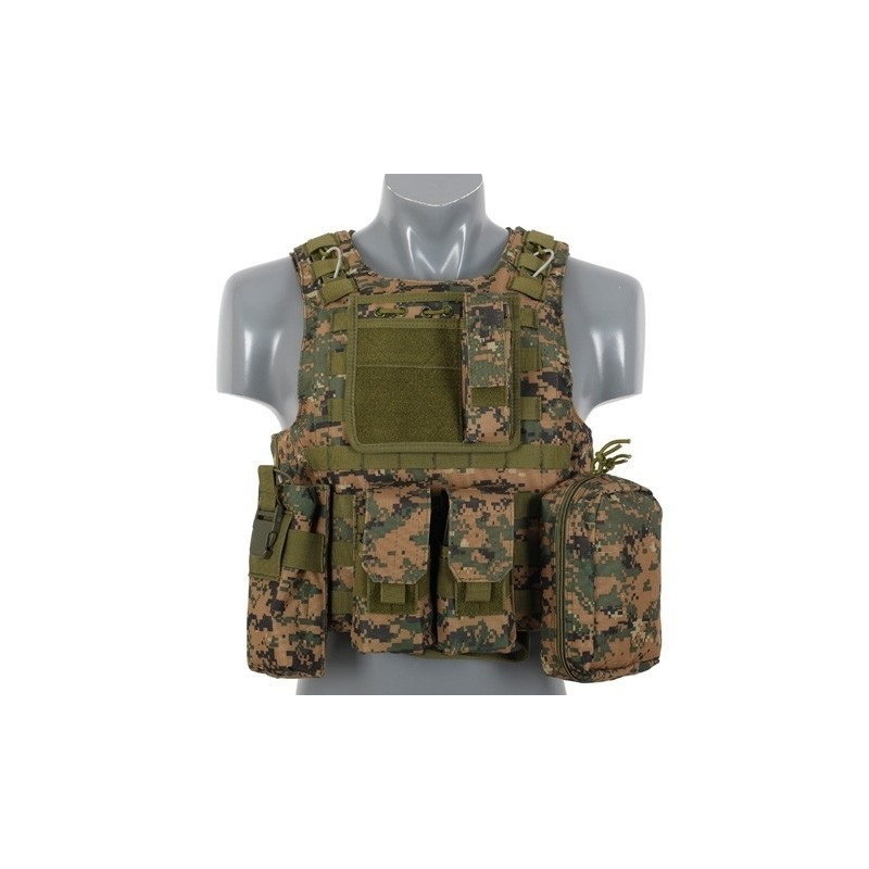 Colete AAV FSBE Woodland Digital — Coletes & Rigs — Airsoft Market PT