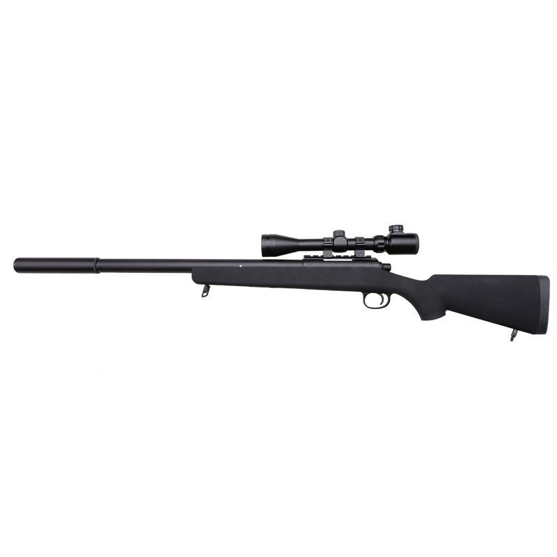 Sniper JG367S Preta c/ Mira [JG Works] — Snipers — Airsoft Market PT