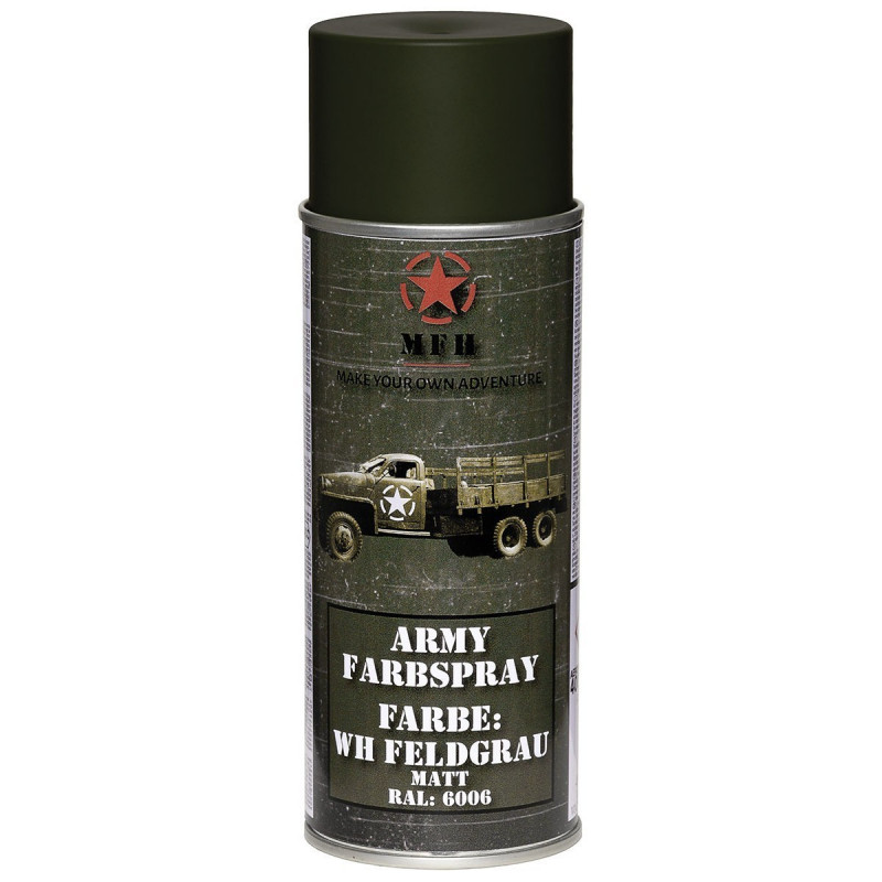 Spray Militar Olive Cinza Mate [MFH] — Outros — Airsoft Market PT