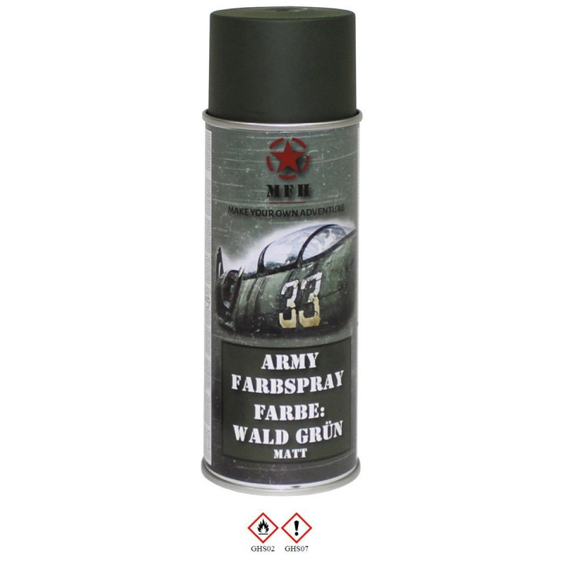 Spray Militar Verde Floresta Mate [MFH] — Outros — Airsoft Market PT