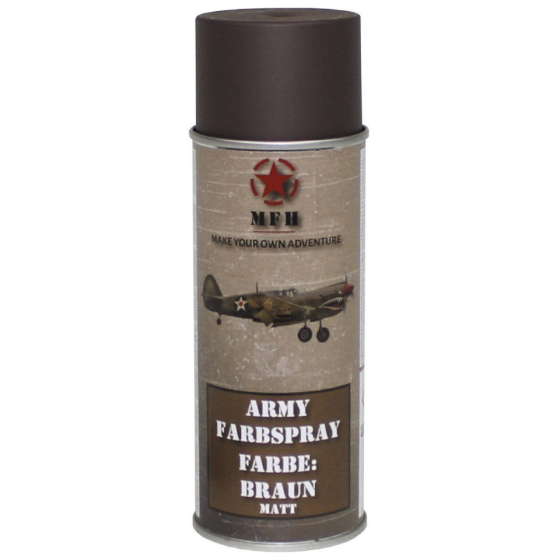 Spray Militar Castanho Lama Mate [MFH] — Outros — Airsoft Market PT