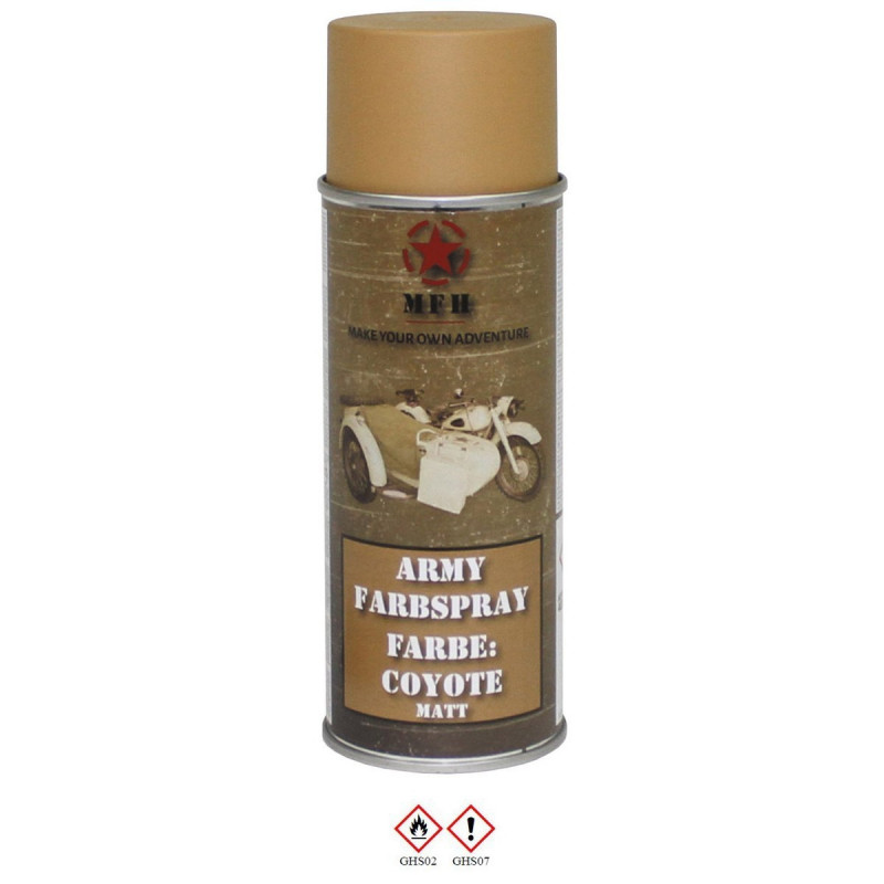 Spray Militar Coyote Mate [MFH] — Outros — Airsoft Market PT
