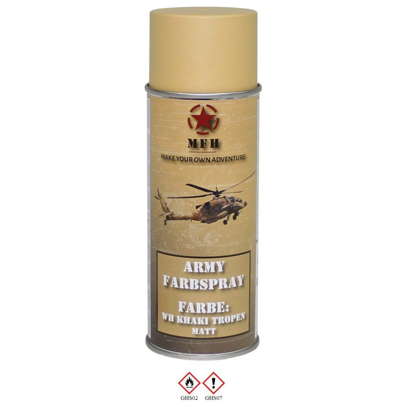 Spray Militar Khaki Mate [MFH] — Outros — Airsoft Market PT