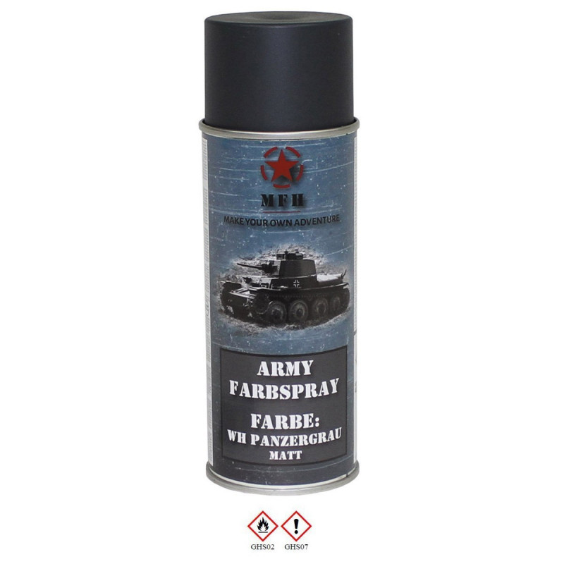 Spray Militar Cinza Tanque Mate [MFH] — Outros — Airsoft Market PT