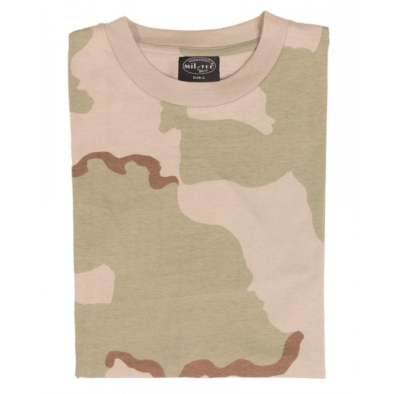 T-Shirt 3 Col. Desert [Miltec] — Vestuário (Fardas) — Airsoft Market PT