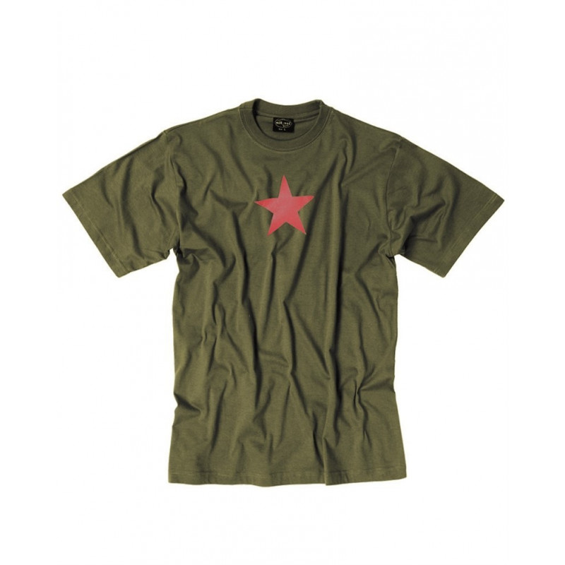 T-Shirt "Red Star" OD [Miltec] — Vestuário (Fardas) — Airsoft Market PT