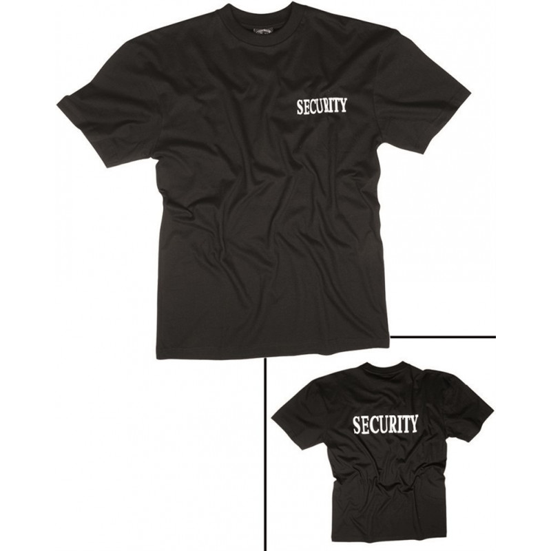 T-Shirt "Security"x2 Preta — Vestuário (Fardas) — Airsoft Market PT