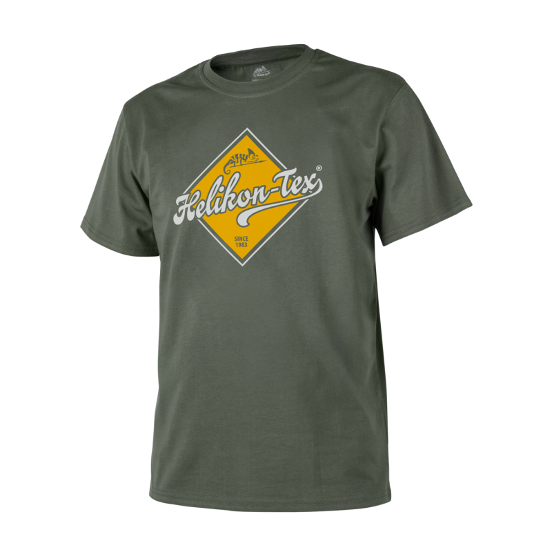 T-Shirt "Helikon-Tex Road Sign" Olive [Helikon-Tex] — Vestuário (Fardas) — Airsoft Market PT