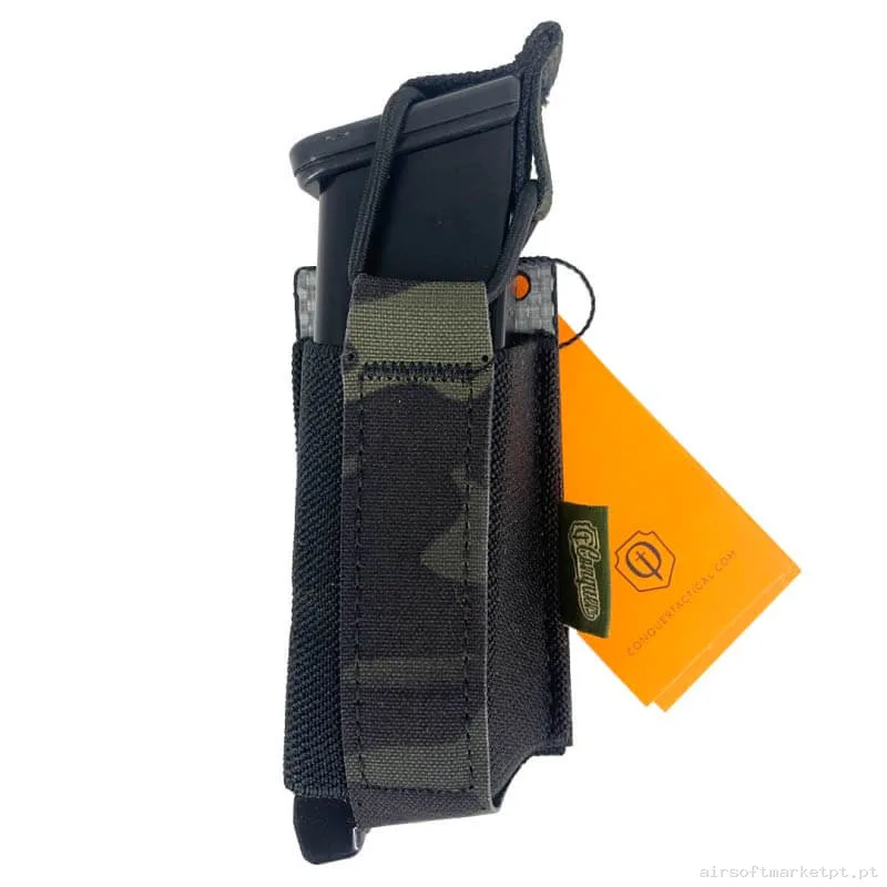Pouch Magazine Pouch Pistola Conquer Tegris 9mm Estilo multicam Black — Carregadores / Magazines — Airsoft Market PT