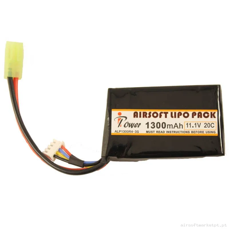 Bateria Lipo Stick Mini Ipower 1300mah 11.1v 20c — Baterias & Carregadores — Airsoft Market PT