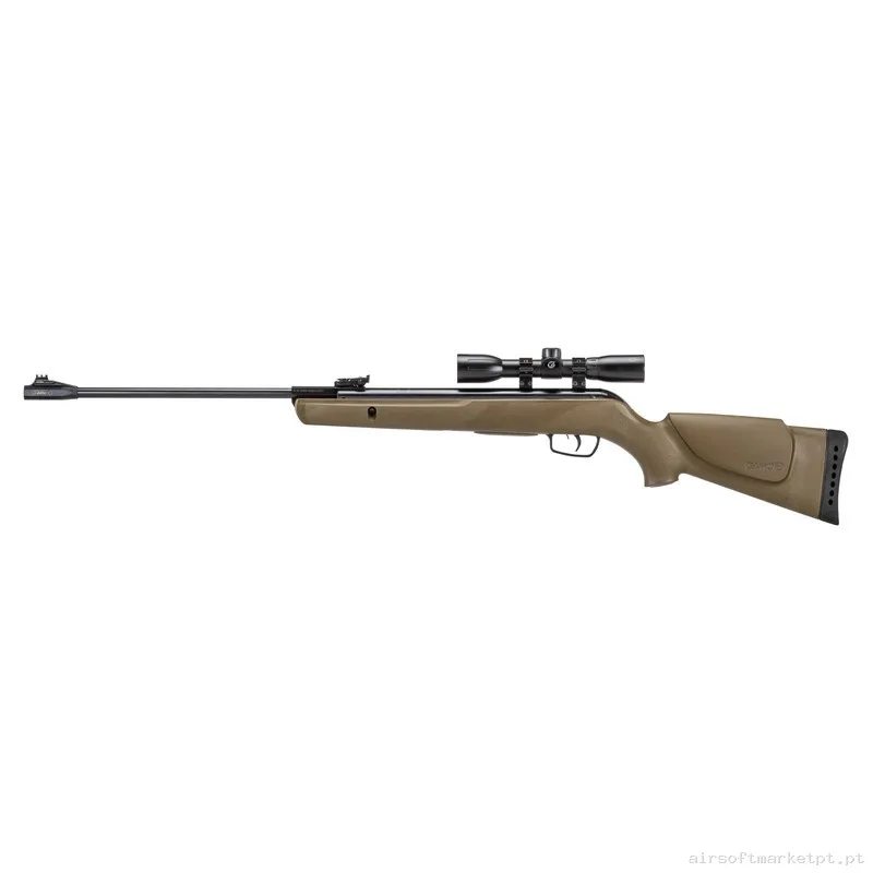 Airgun Mola 5.5mm Carabina Gamo Big Cat 1000 e Barricade 24j com Mira telescópica 4x32 verde — Rifles de Assalto (AR/M4/AK) — Airsoft Market PT
