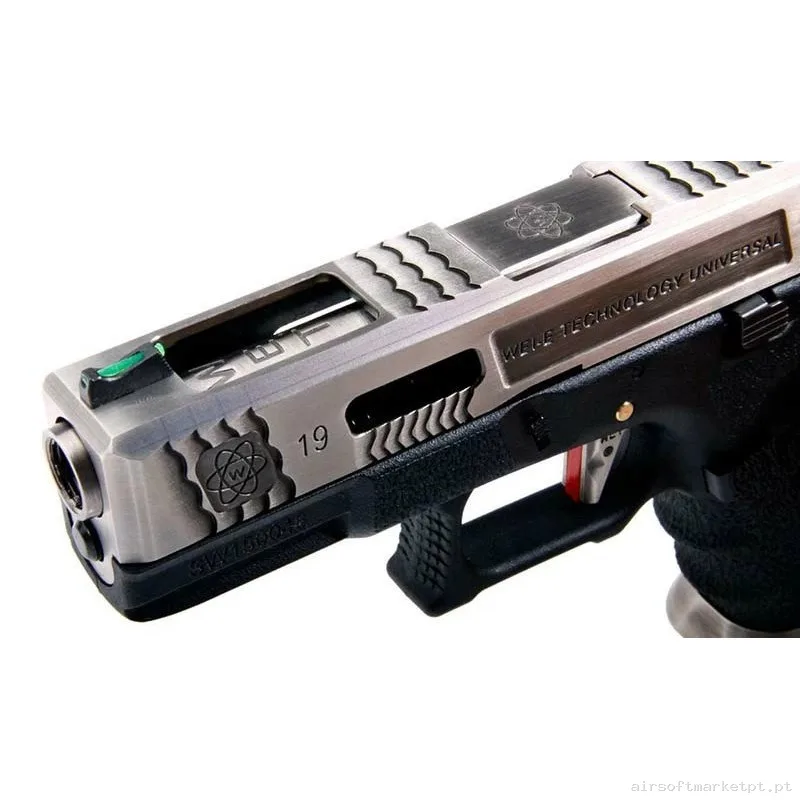 PISTOLA GLOCK 19 T7 CUSTOM GEN4 WE GAS NEGRA — Pistolas — Airsoft Market PT (foto 3)