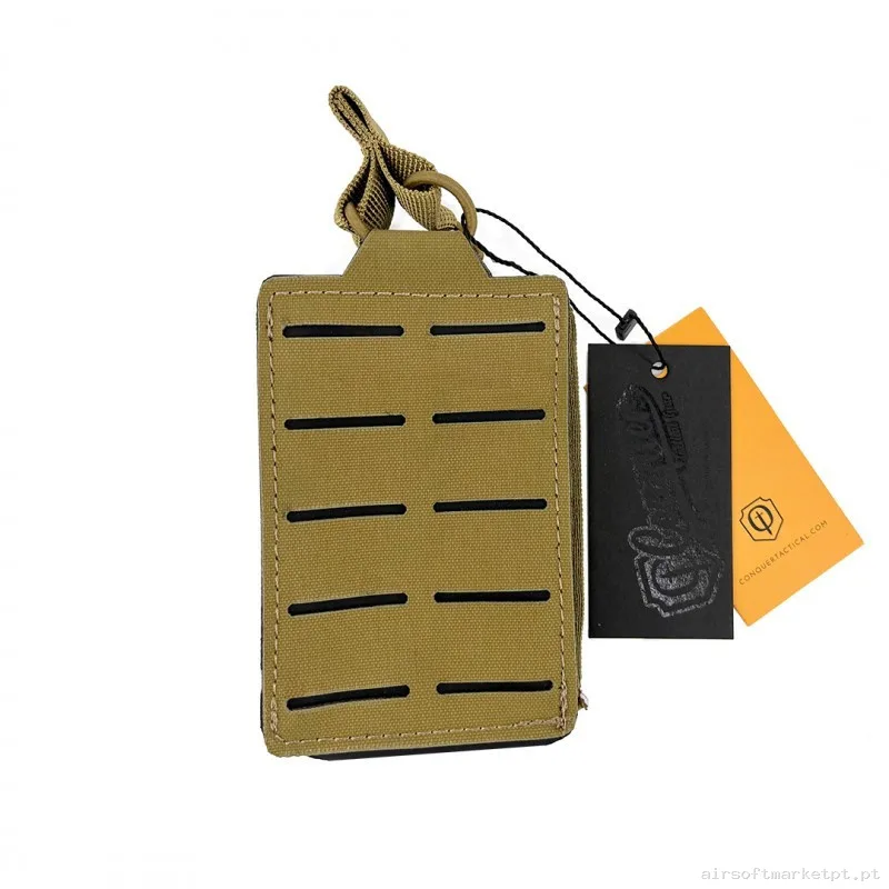 Pouch M4 Portacargador Conquer Corte Láser Coyote — Coletes & Rigs — Airsoft Market PT