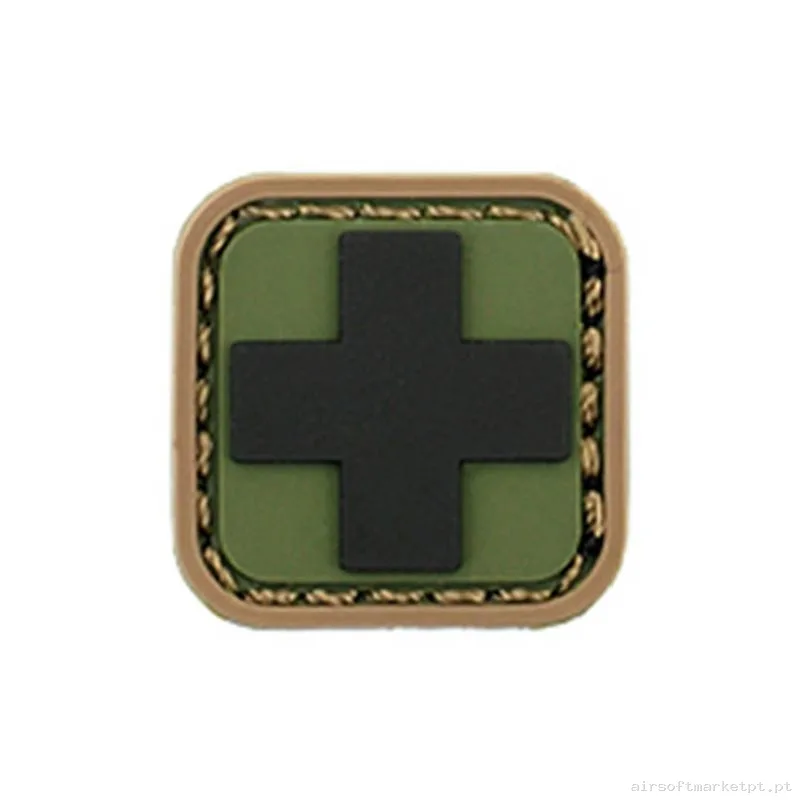 Parche Goma Relieve Emerson Medic Square Model 6 — Patches & Decoração — Airsoft Market PT