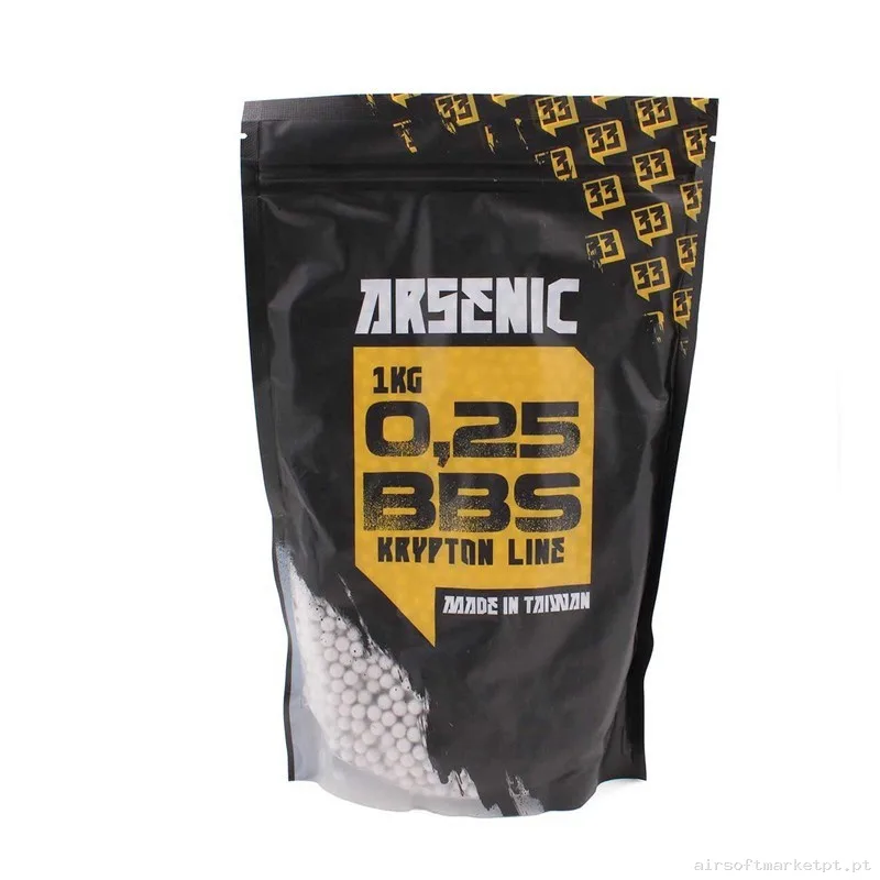 Bolas Arsenic Krypton 0.25g 1kg Blanca — Munição (BBs) — Airsoft Market PT