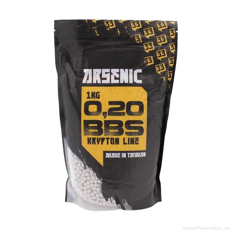 Bolas Arsenic Krypton 0.20g 1kg Blanca — Munição (BBs) — Airsoft Market PT