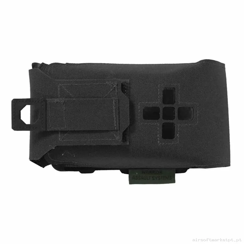 Pouch Medico Warrior Assault Láser Cut Small Horizontal Individual First Aid Ifak negro — Coletes & Rigs — Airsoft Market PT