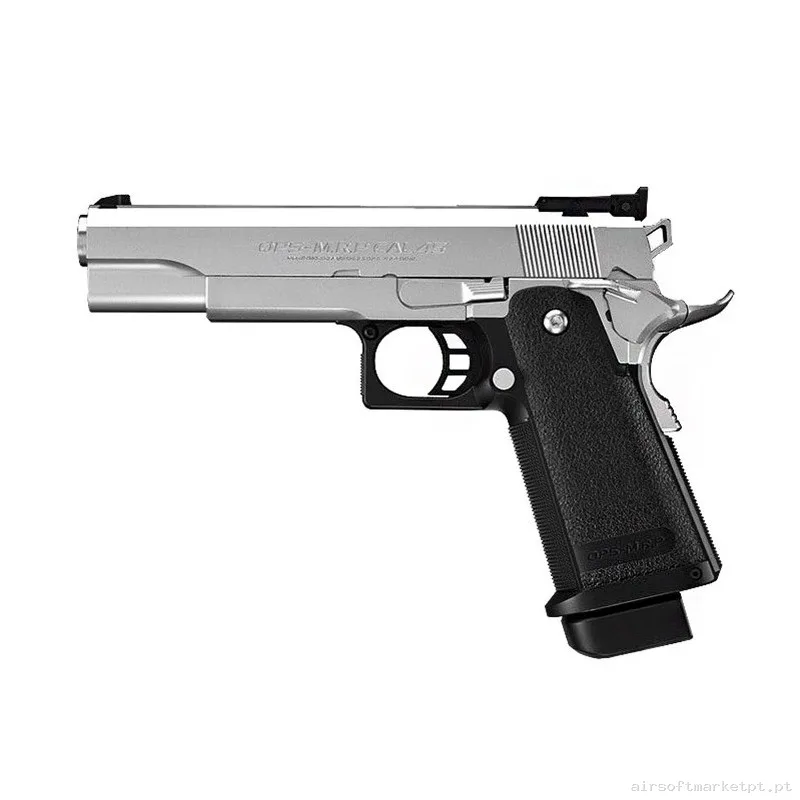 Pistola GBB Tokyo Marui Hi-Capa 5.1 Stainless — Pistolas — Airsoft Market PT