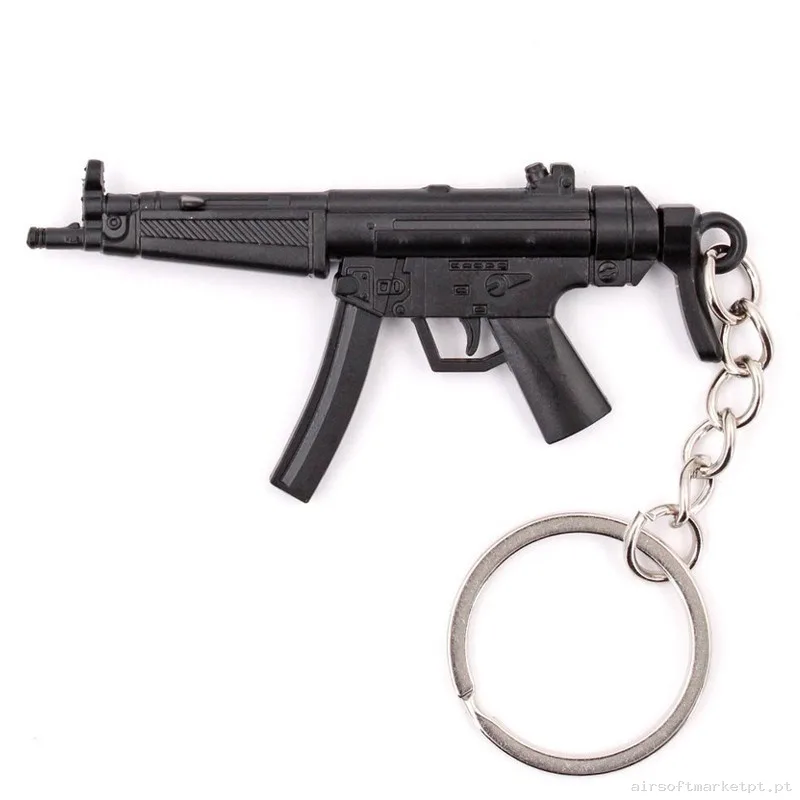 Llavero Fusil Mp5 7 Cm MetáLico Negro — Acessórios & Componentes — Airsoft Market PT