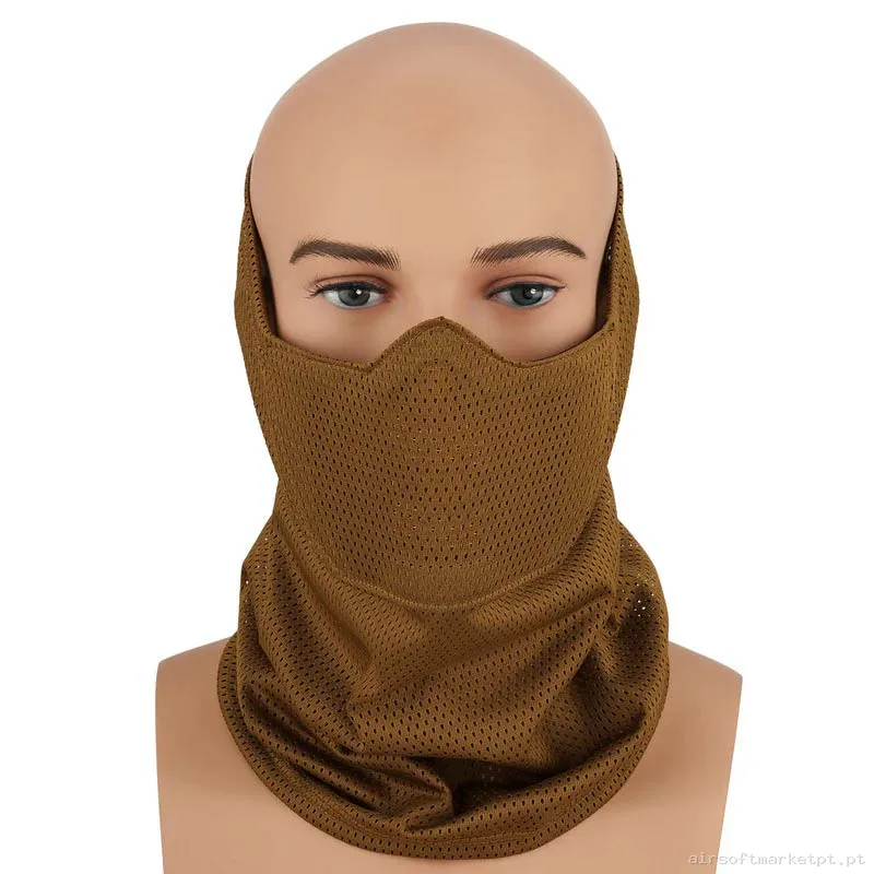 Máscara de Proteção Balaclava Cygnus Armory Face Warrior Defender coyote — Proteção Ocular & Facial — Airsoft Market PT