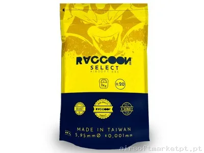 Bbs Muniçao 0,20 PVC Select Raccoon — Munição (BBs) — Airsoft Market PT