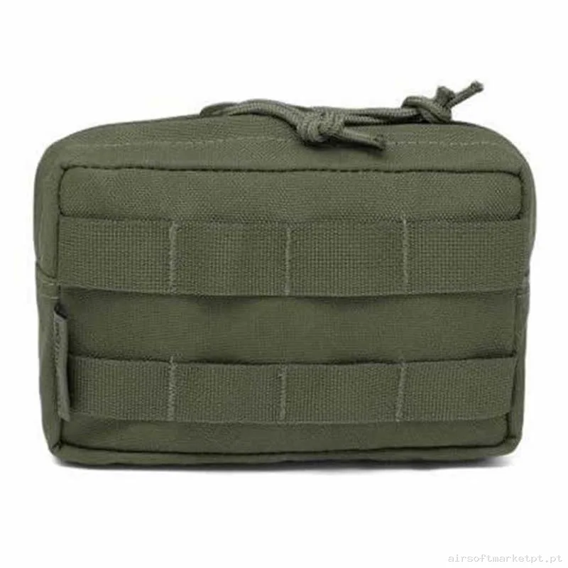 Portacargador Multiusos Warrior Assault Pequeno Horizontal C/MOLLE Frontal verde od — Coletes & Rigs — Airsoft Market PT
