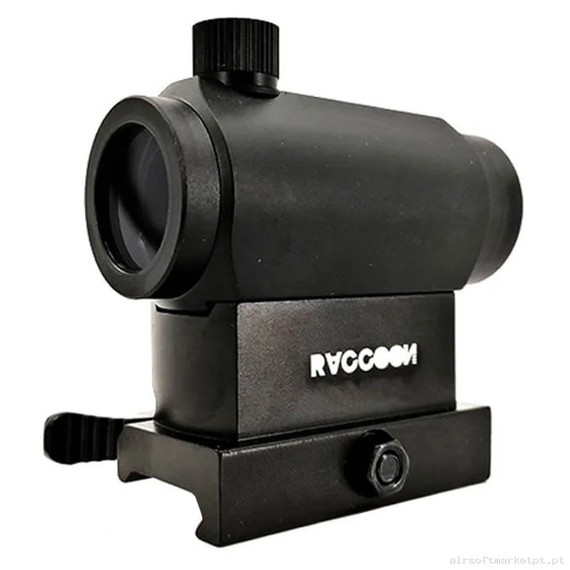 Mira Ponto Vermelho T1 Raccoon QD Rrd007 negro — Miras & Ópticas — Airsoft Market PT