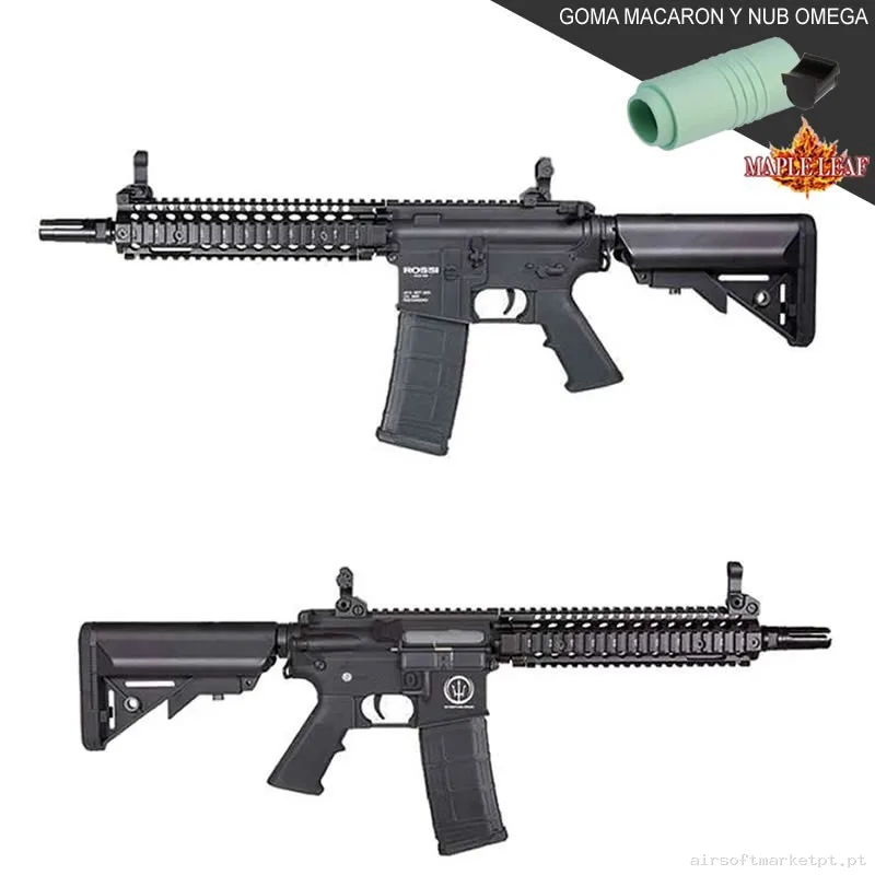Réplica Rossi Mk18 Neptune 9" Marsoc Negra Maple Leaf Upgrade Gatillo Electrónico Óptico — Rifles de Assalto (AR/M4/AK) — Airsoft Market PT