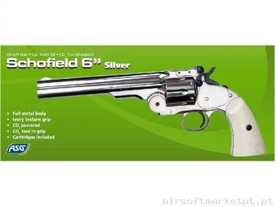 Revolver Schofield 6'' ASG Prata — Pistolas — Airsoft Market PT (foto 5)