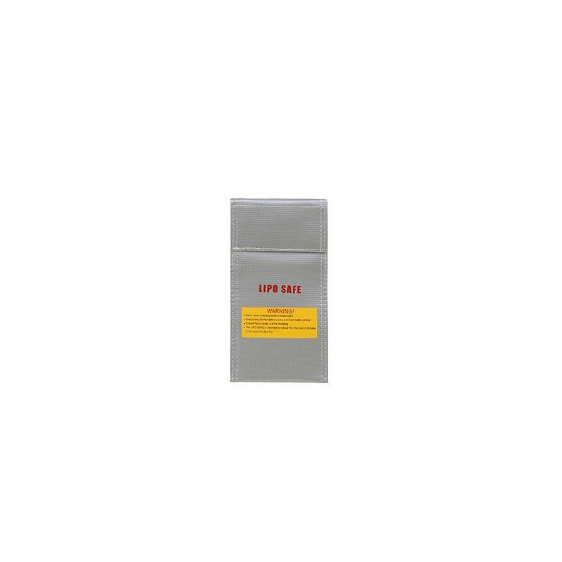 Saco de Segurança 20x10cm  p/ LiPo Preto — Baterias & Carregadores — Airsoft Market PT
