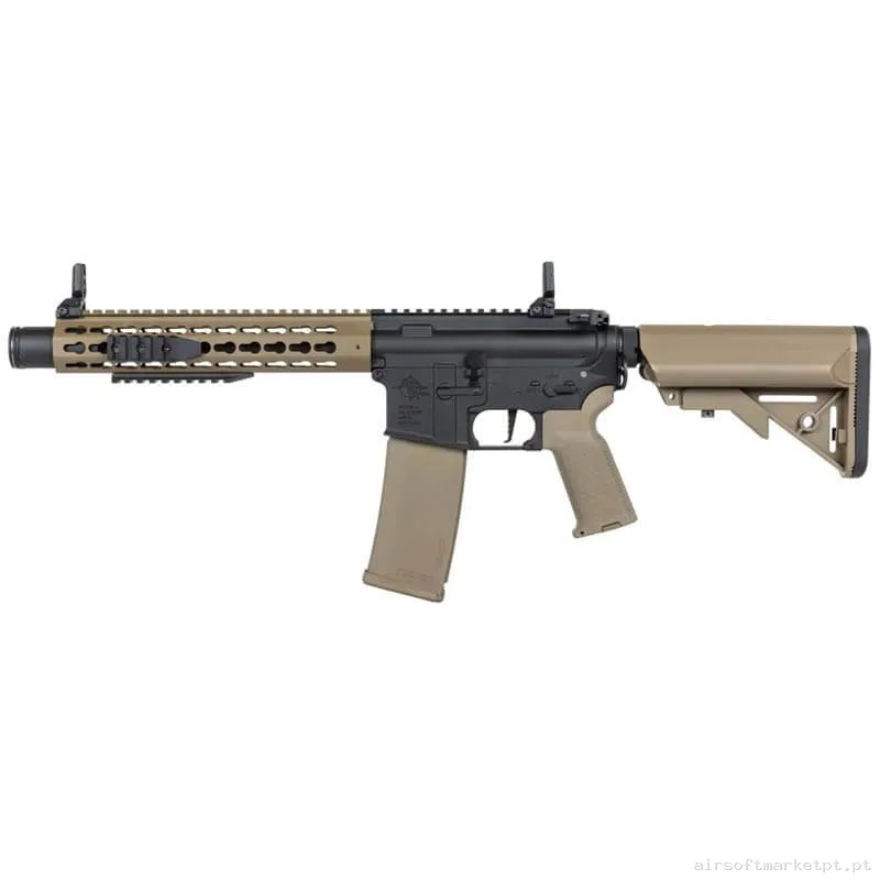 Réplica AEG M4 Specna Arms SA-P07 Prime Rra Aster II negra/Tan — Rifles de Assalto (AR/M4/AK) — Airsoft Market PT