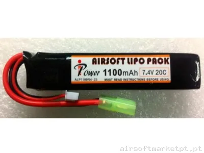 Batería LI-PO 7,4/1100 iPower — Baterias & Carregadores — Airsoft Market PT