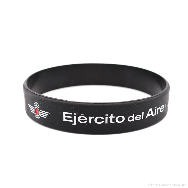 Pulsera Ejército del Aire España PVC Negra Inmortal Warrior — Outros — Airsoft Market PT