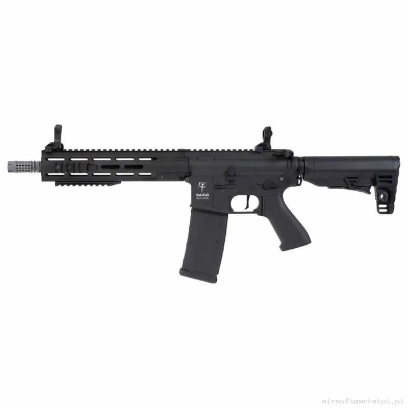 Réplica AEG M4 Saigo Bushido Makoto negra — Rifles de Assalto (AR/M4/AK) — Airsoft Market PT