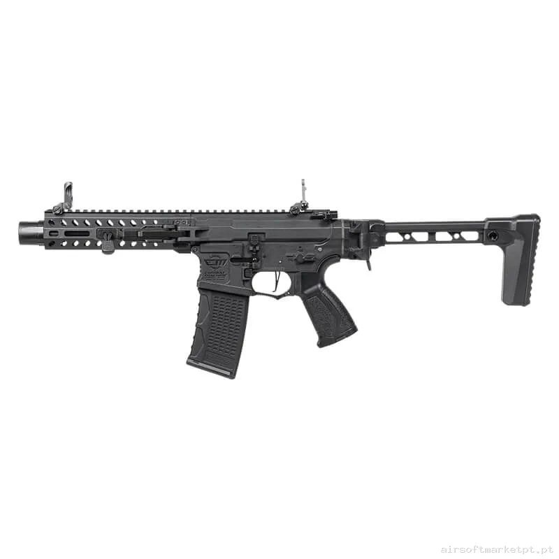 Réplica airsoft AEG M4 G&G Far 556 M-Lok preta — Rifles de Assalto (AR/M4/AK) — Airsoft Market PT